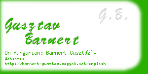 gusztav barnert business card